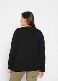 Cardigan basic in filato fine con bottoni, bonprix
