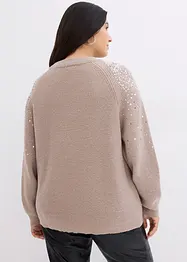 Maglione con paillettes, bonprix