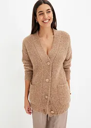 Cardigan in filato morbido, bonprix