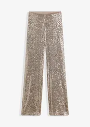 Pantaloni di jersey con paillettes, bonprix