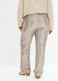 Pantaloni di jersey con paillettes, bonprix