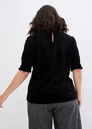 Maglia in velluto morbido, bonprix