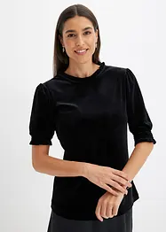 Maglia in velluto morbido, bonprix