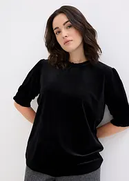 Maglia in velluto morbido, bonprix