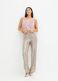 Top con filato peloso, bonprix