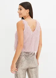 Top con filato peloso, bonprix