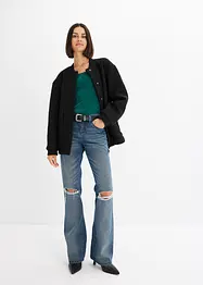 Jeans bootcut con cintura (set 2 pezzi), bonprix