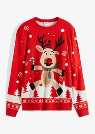 Maglione natalizio in filato fine, bonprix