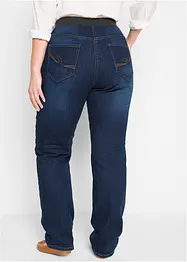 Jeans boyfriend con cinta comoda, vita media, bonprix
