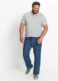Pantaloni classic fit con elastico in vita in cotone leggero, straight, bonprix