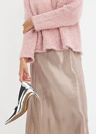 Gonna midi in satin fine, bonprix