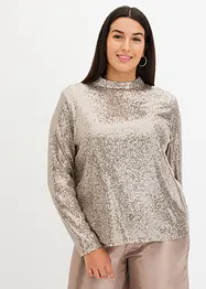 Blusa con paillettes, bonprix