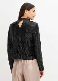 Blusa con paillettes, bonprix