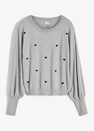 Maglione in filato fine di misto viscosa, bonprix