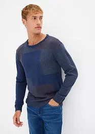 Maglione a girocollo con cotone, bonprix