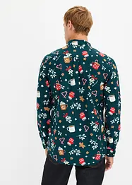 Camicia a maniche lunghe natalizia in puro cotone, bonprix