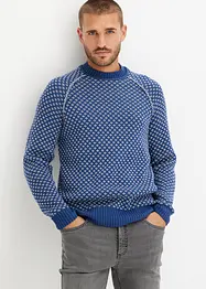 Maglione a girocollo con cotone, bonprix