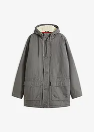 Parka invernale con fodera teddy, bonprix