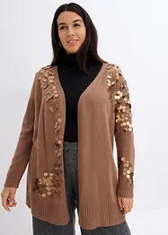 Cardigan con paillettes, bonprix