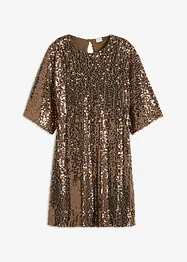 Abito oversize in paillettes, bonprix