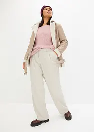 Pantaloni con pinces, tapered, bonprix