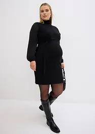 Abito in maglia prémaman con chiffon elegante, bonprix