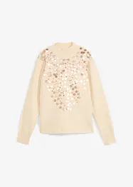 Maglione con paillettes, bonprix