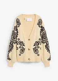 Cardigan con motivo particolare, bonprix