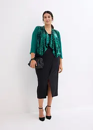 Bolero di chiffon con paillettes, bonprix