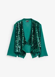 Bolero di chiffon con paillettes, bonprix