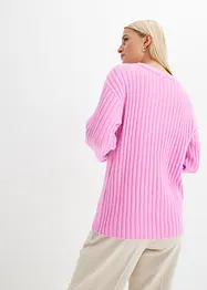 Maglione oversize a coste, bonprix