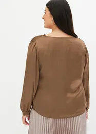 Blusa in satin fine, bonprix