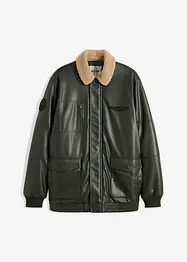 Giacca invernale in similpelle stile bomber, bonprix