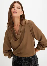 Blusa in satin fine, bonprix