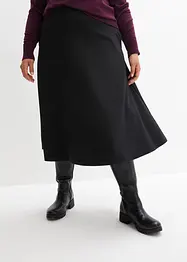 Gonna midi in misto viscosa, bonprix