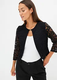 Blazer corto con pizzo, bonprix