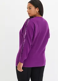 Maglione in filato fine con paillettes, bonprix