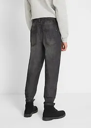 Jeans con elastico in vita in puro cotone, regular fit (pacco da 2), bonprix