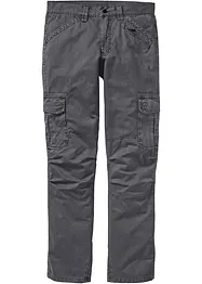 Pantaloni cargo in puro cotone relaxed fit, straight, bonprix