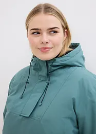 Giacca tecnica da sci da infilare con fodera in pile, impermeabile, oversize, bonprix