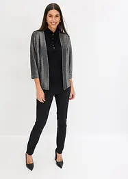 Blazer in jersey glitterato, bonprix