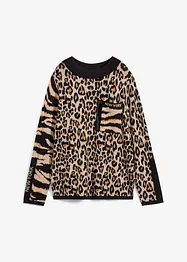 Maglione leopardato, bonprix