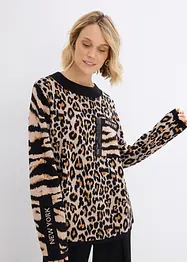 Maglione leopardato, bonprix