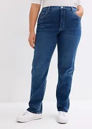 Jeans termici straight, a vita alta, bonprix