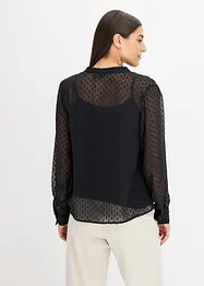 Blusa di chiffon operato, bonprix