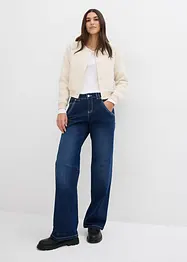 Jeans elasticizzati straight, a vita media, bonprix