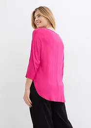 Maglia con maniche a 3/4 in misto viscosa elastan, bonprix