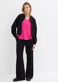 Maglia con maniche a 3/4 in misto viscosa elastan, bonprix