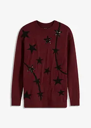 Maglione con paillettes, bonprix