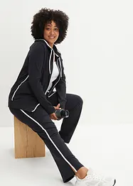 Tuta sportiva in cotone elasticizzato (set 2 pezzi), bonprix